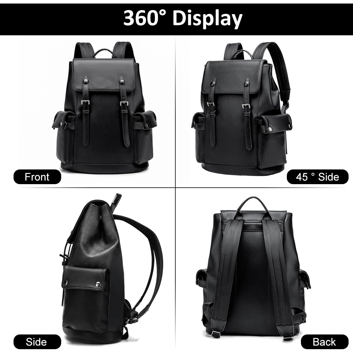 GUSTAVE Laptop Backpack 15.6 Inch Travel Backpack Laptop Rucksack