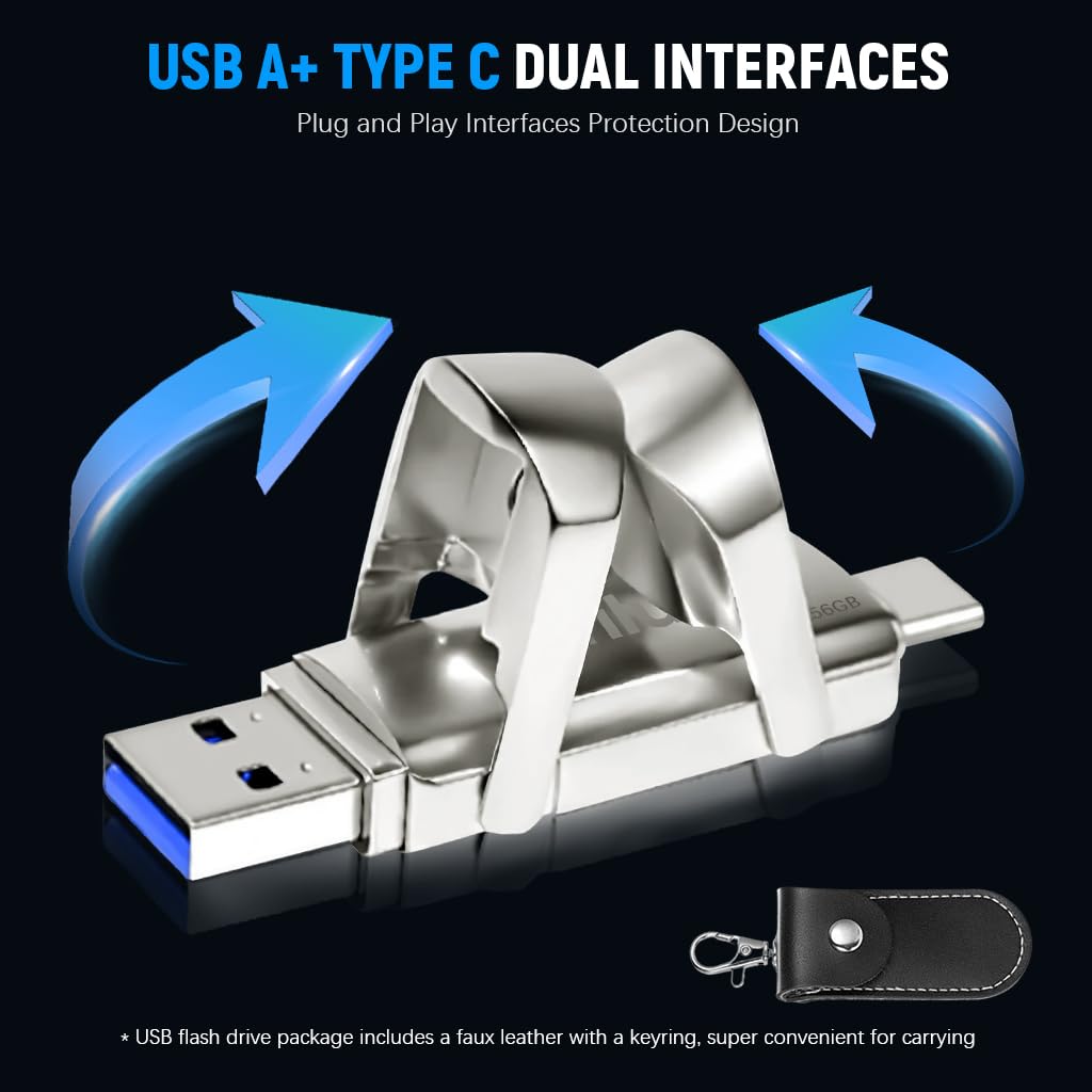 Verilux 256GB USB 3.2+ Type C Dual Interface SSD