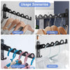 HASTHIP Wall Mounted Cloth Hanger with Folding Arm, Foldable 90°, Metal Aluminum Hangers for Clothes, Space Savers Folding Clothes Rack Hanger, Drying Rack for Bedroom, Bathroom, Balcony (Black) HASTHIP Wall Mounted Cloth Hanger with Folding Arm, Foldable 90°, Metal Aluminum Hangers for Clothes, Space Savers Folding Clothes Rack Hanger, Drying Rack for Bedroom, Bathroom, Balcony (Black)