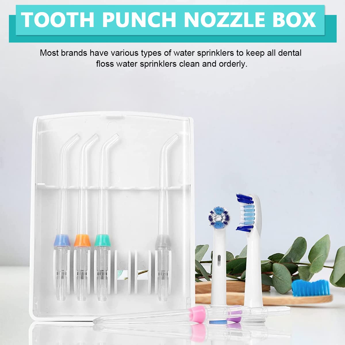 HANNEA Storage Case for Waterpik Replacement Tips, Convenient Hygienic Sturdy Storage Case (No Tips Included)
