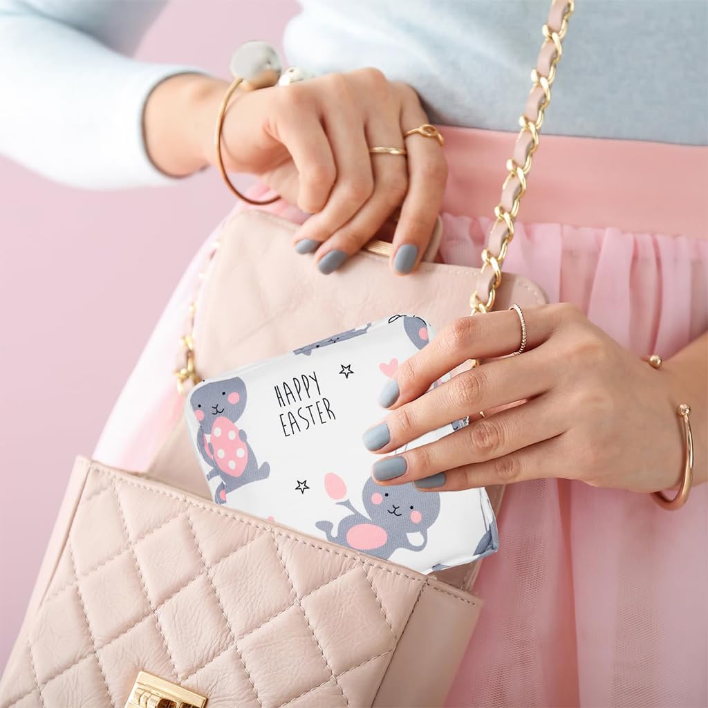 PALAY Sanitary Pads Storage Pouch Cartoon Canvas Zipper Pouches Storage Pouches Coin Bags Multi-purpose Cartoon Canvas Zipper Pouches Makeup Pouches
