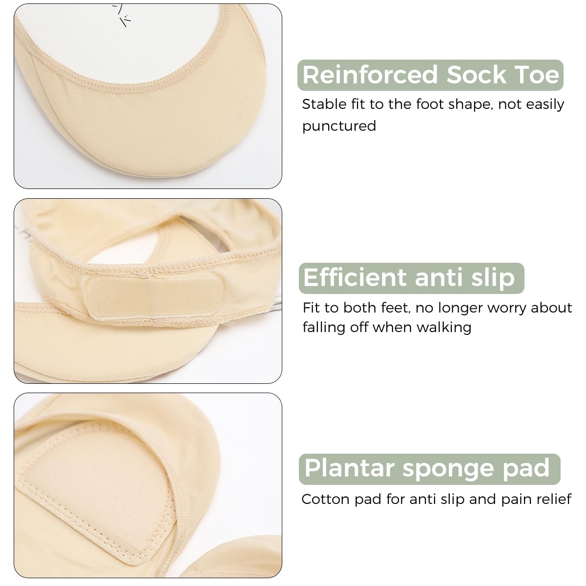 MAYCREATE 5 Pairs No Show Socks for Women, Non Slip Invisible Socks Women, Ultra Low Cut Liner Boat Socks for Boat Shoes, Sneakers, Loafers, High-heel Shoe