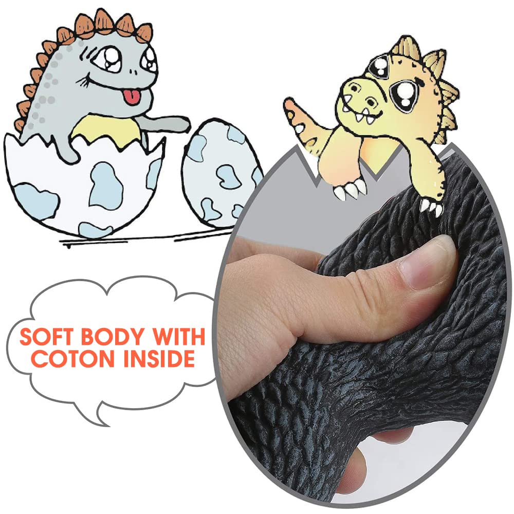 PATPAT GodZilla Toys 6.7'' PVC, King of Monster Model Collection Burning GodZilla Action Figures Soft Touch Vinyl PVC Monster Toy Dinosaur Toys for Kids Birthday Christmas Gifts for Boys Girls