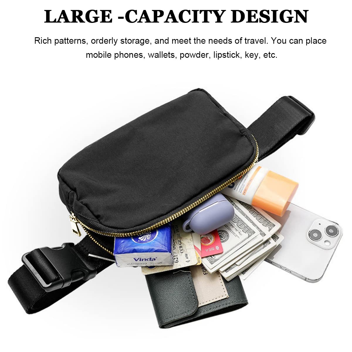 PALAY Waterproof Chest & Waist Bag | Crossbody Lemon Bags with Adjustable Strap, Large Capacity Fanny Pack for Men & Women, Travel, Outdoor, Sports, Cycling