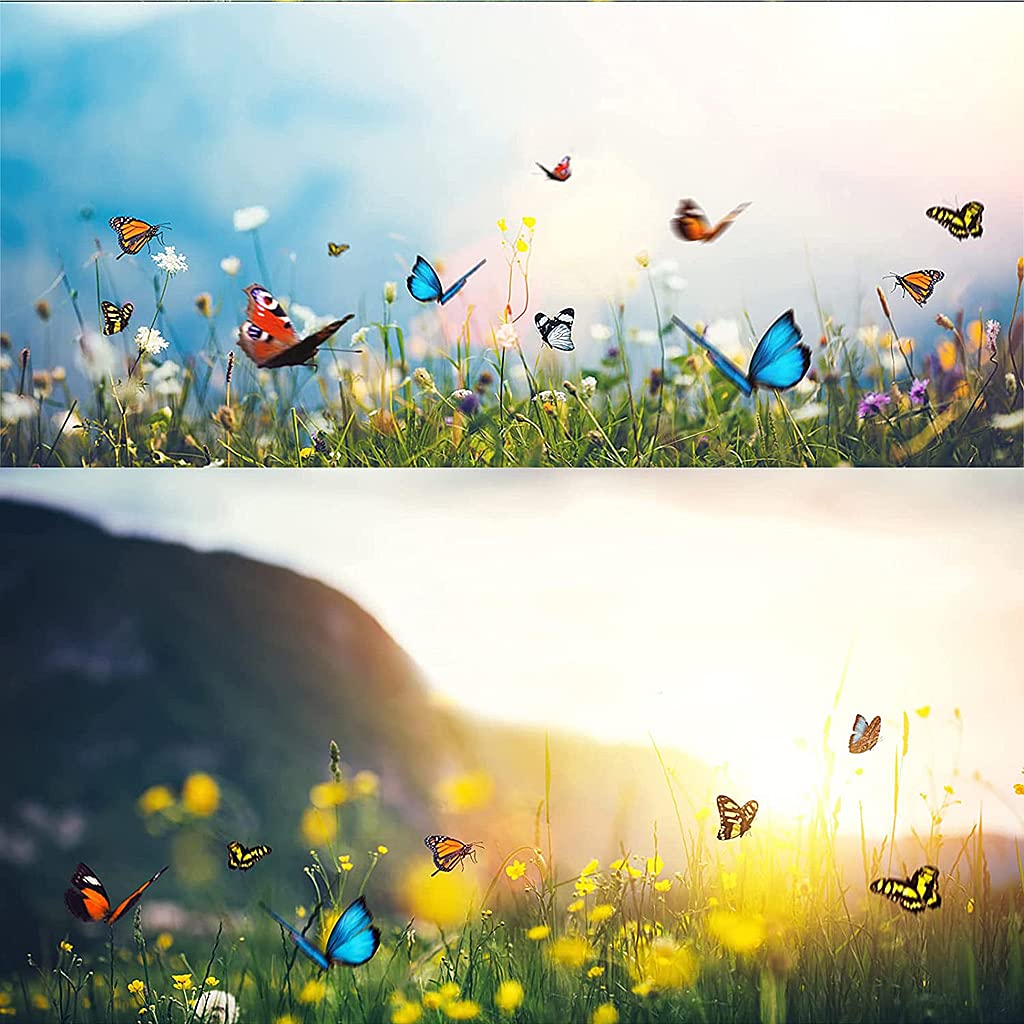 Supvox Magideal Colorful Flying Butterfly On Stick Model Home Garden Lawn Ornament 7X5.5Cm
