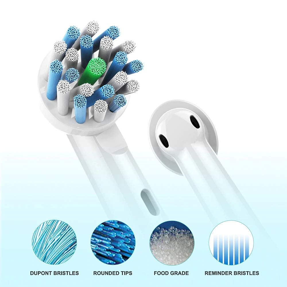 MAYCREATE Pack of 4 Replacement Toothbrush Heads Compatible Generic Electric Toothbrush Heads, For Oralb Electric Toothbrush Head Braun Bases