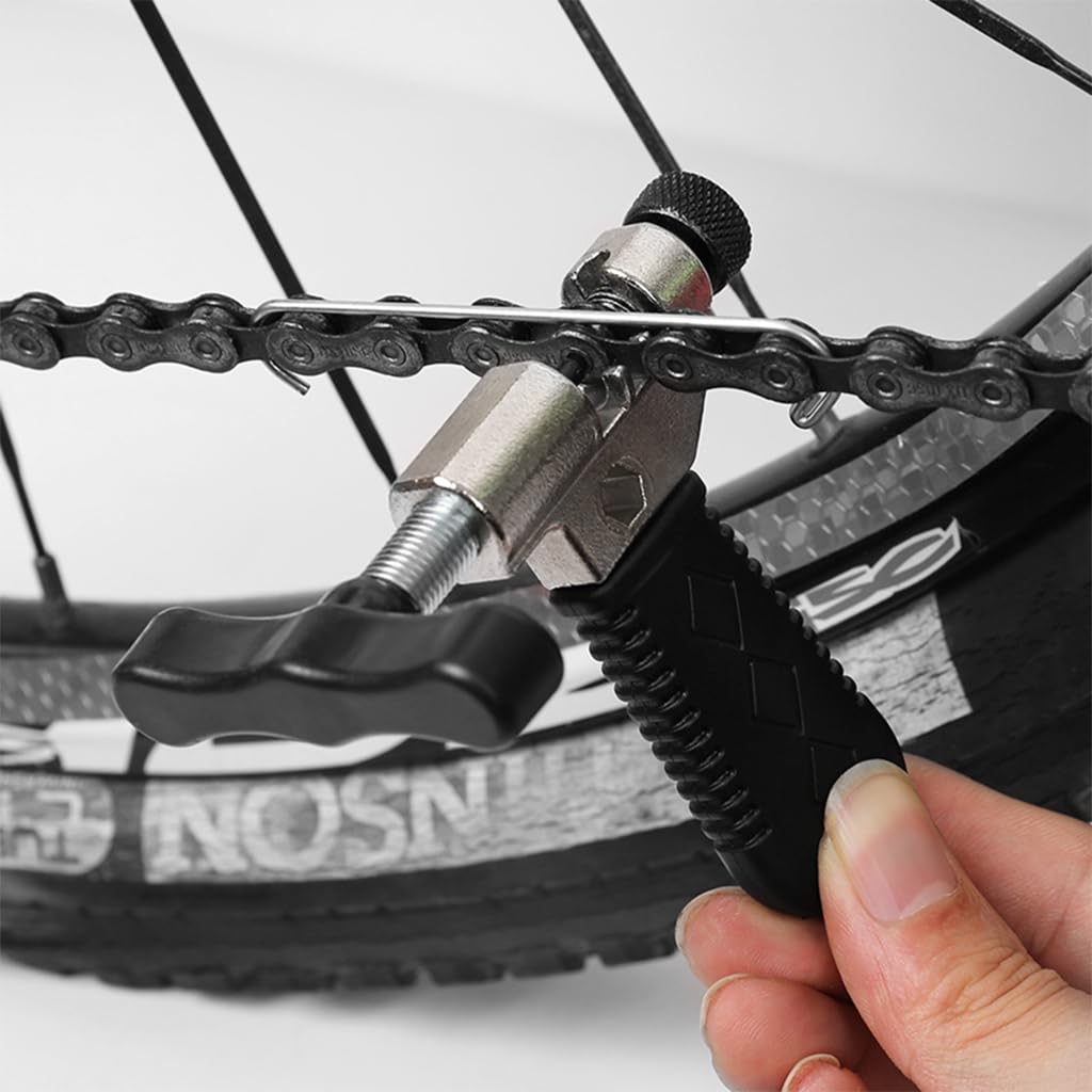 Serplex Bike Chain Tool for Bike Maintenance Universal Bike Chain Tool for 3/32 Inches Chain, 3/16 Inches Chain, 5-10 Speed Chain Repair Removal Bicycle Chain Splitter Cutter Rivet Remover