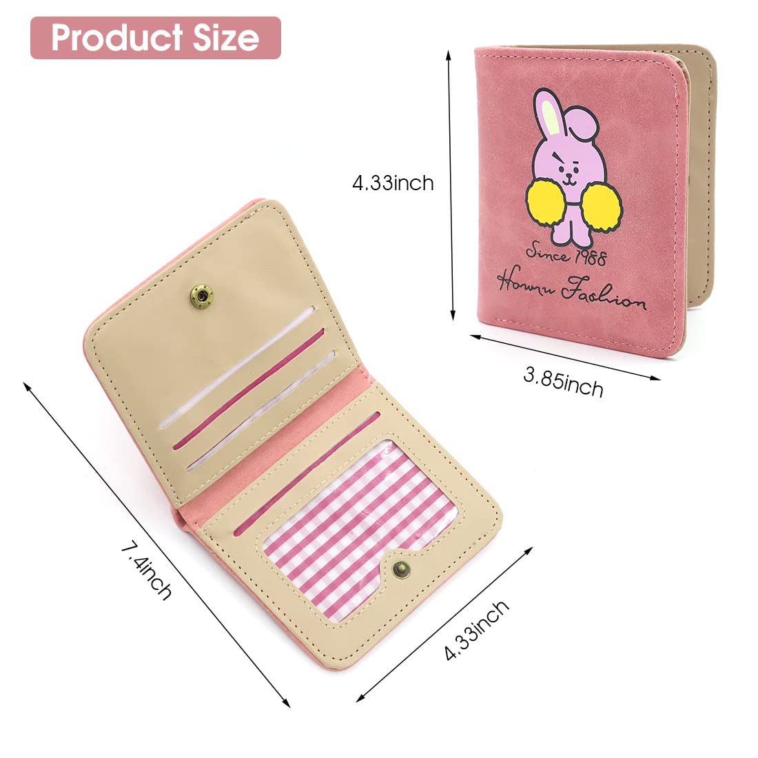 SANNIDHI Pink Corduroy Boy's Wallet ()