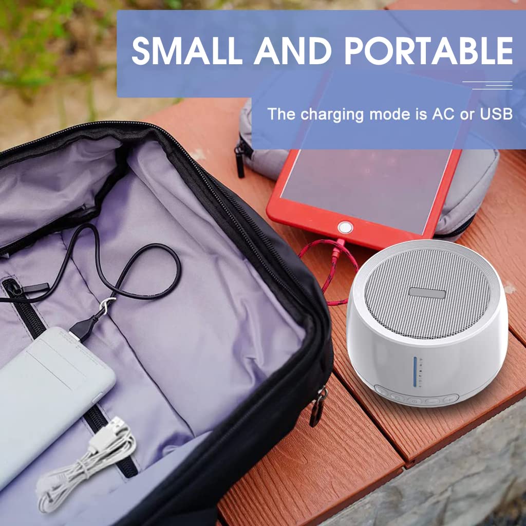 HASTHIP White Noise Machine for Baby Sleep Aid with 30 Natural Soothing Melody White Noise Therapy Machine for Baby Kids Adults 3 Timing Modes & Memory Function White Noise Sounds Machine with 5W Speaker