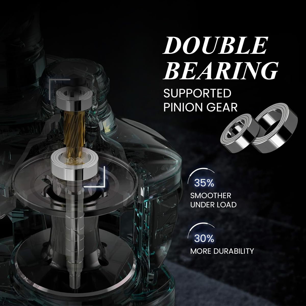 Proberos Fishing Reel HB6000 Heavy Duty Metal Fishing Reel Smooth 11BB Left/Right Interchangeable Metal Shaft Handle Smooth 11BB 5.2: 1 Gear Ratio