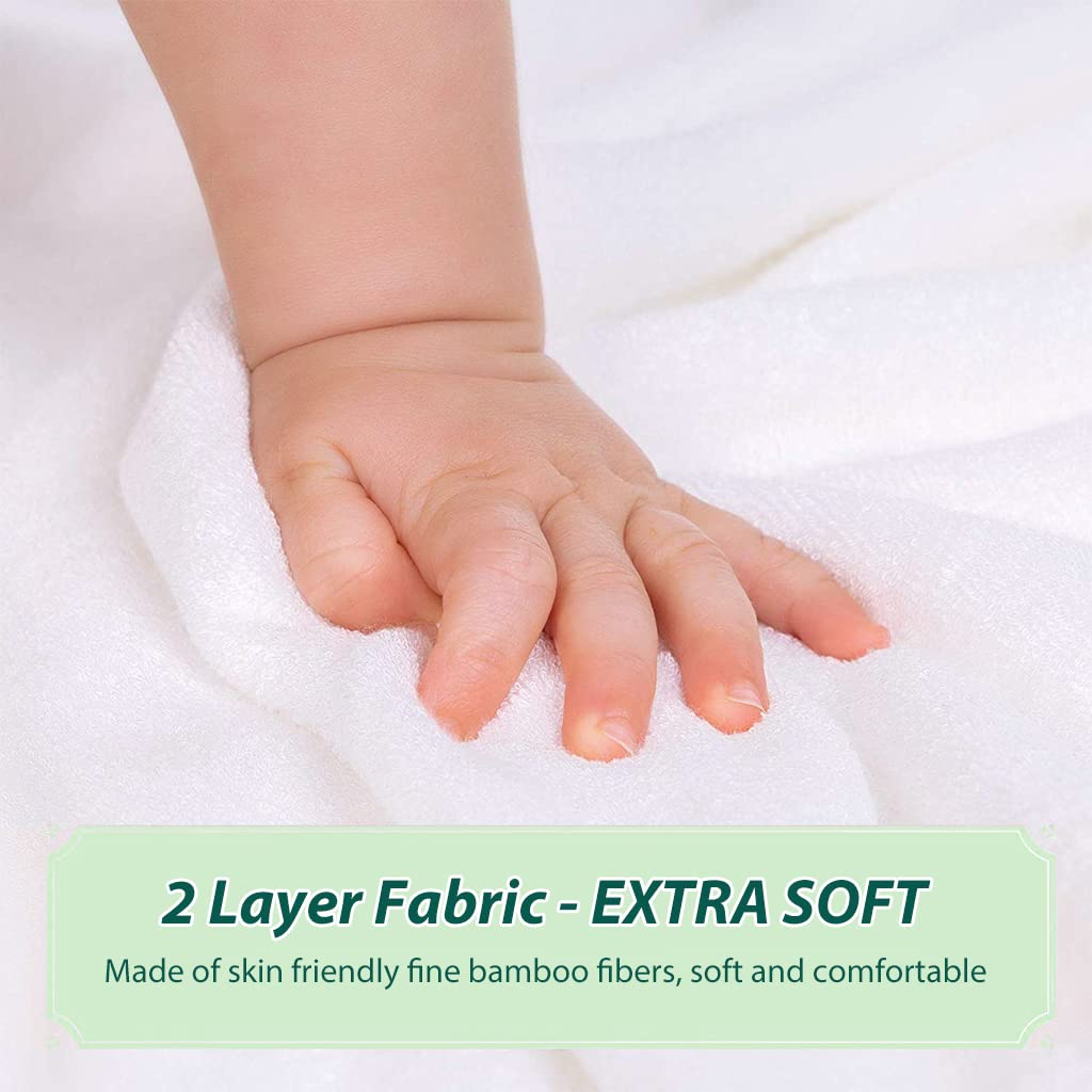 SNOWIE SOFT Baby Bath Towel for New Born Panda Design Premium Organic Ultra Soft Baby Bathing Towel Bamboo Baby Blanket Hooded Bath Towel for Baby Boys and Girls (90cmx90cm) - Bear