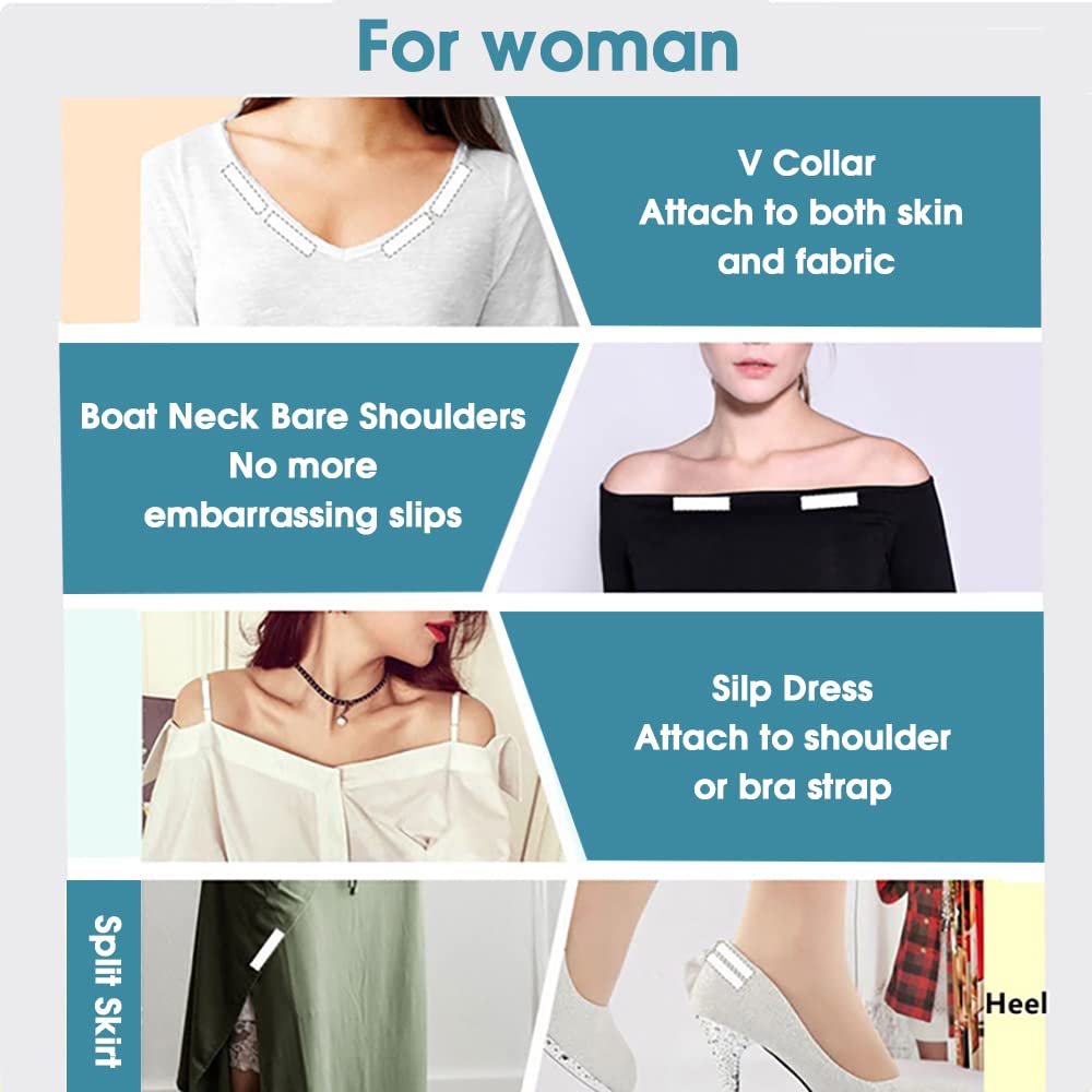 Supvox 35Pcs Double Sided Bra Stickers Tape One-off Body Clothing Bra Strip 10mm