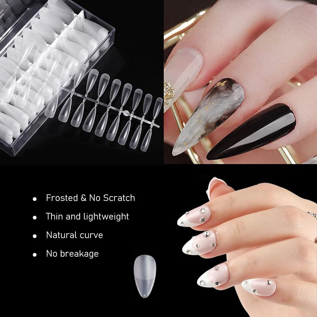 MAYCREATE 504Pcs Gel Nail Tips
