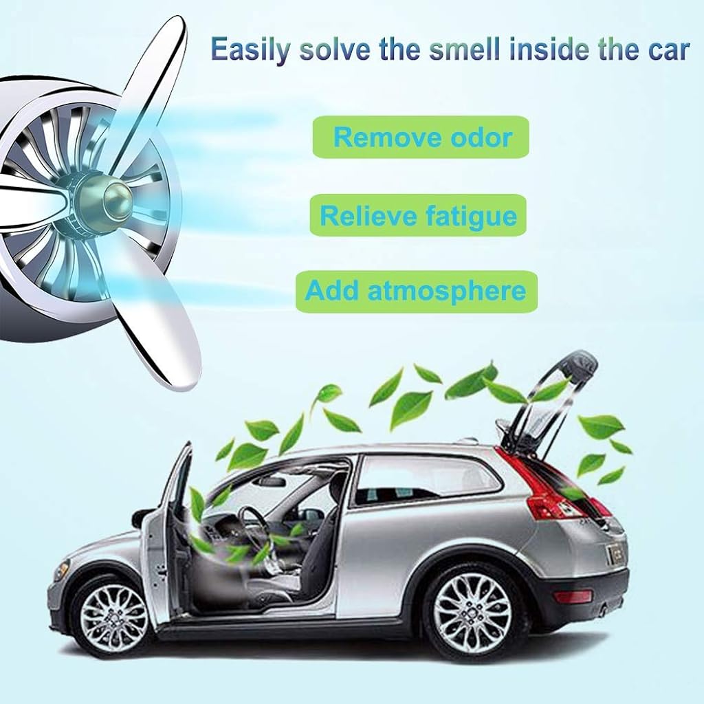 STHIRA Generic Car Fragrance Diffuser Vent Clip, Car Air Freshener Aromatherapy Essential Oil Diffuser, Aromatherapy Air Purifier, Remove Smoke and Bad Odors by Angus (Black)