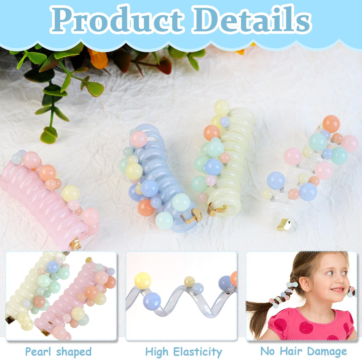 GUSTAVE 20 Colors Chiffon Flower Cute Hair Bows Clips Kit, Hairpins & Accessories for Baby Girls, Infants, Toddlers, Teens