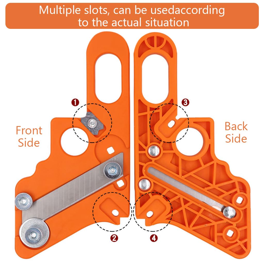 Serplex Edge Banding Trimmers with 10Pcs Blades Edge Cutter Tool Woodworking Hand Trimming Tool for Wood Edge Banding