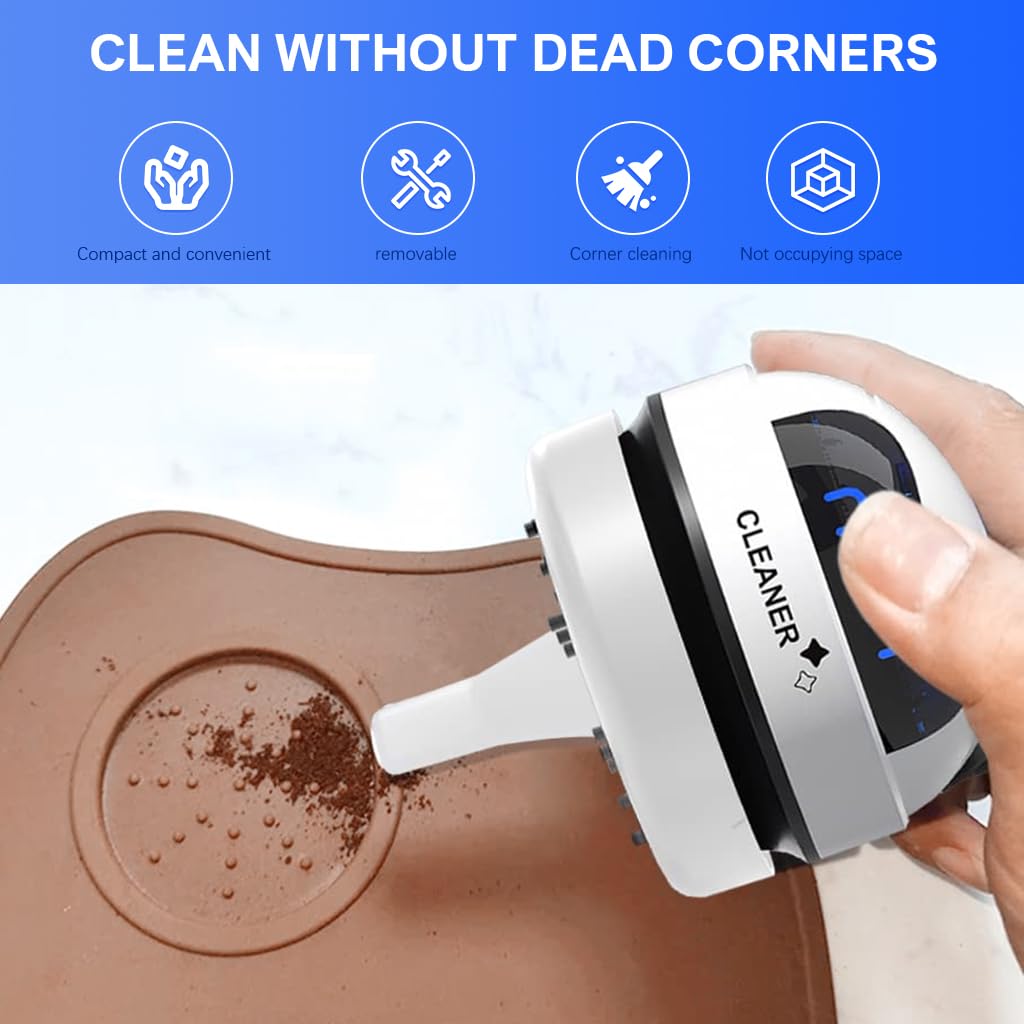 ZORBES Desk Vacuum Cleaner Machine USB Mini Desk Vacuum Cleaner with Nozzle Attachment & Cleaning Brush, Clean Up Dust and Crumbs, 500mAh Portable Cordless Desk Vacuum for Home Office Car Countertop