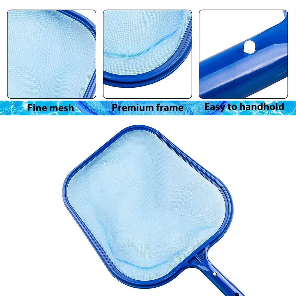 Optifit Pool Leaf Skimmer Cleaning Net, Swimming Pool Cleaner Supplies for Efficient Leaf & Debris Removal, Ideal for Home Pools, Spas & Ponds Cleaning (1.6m)