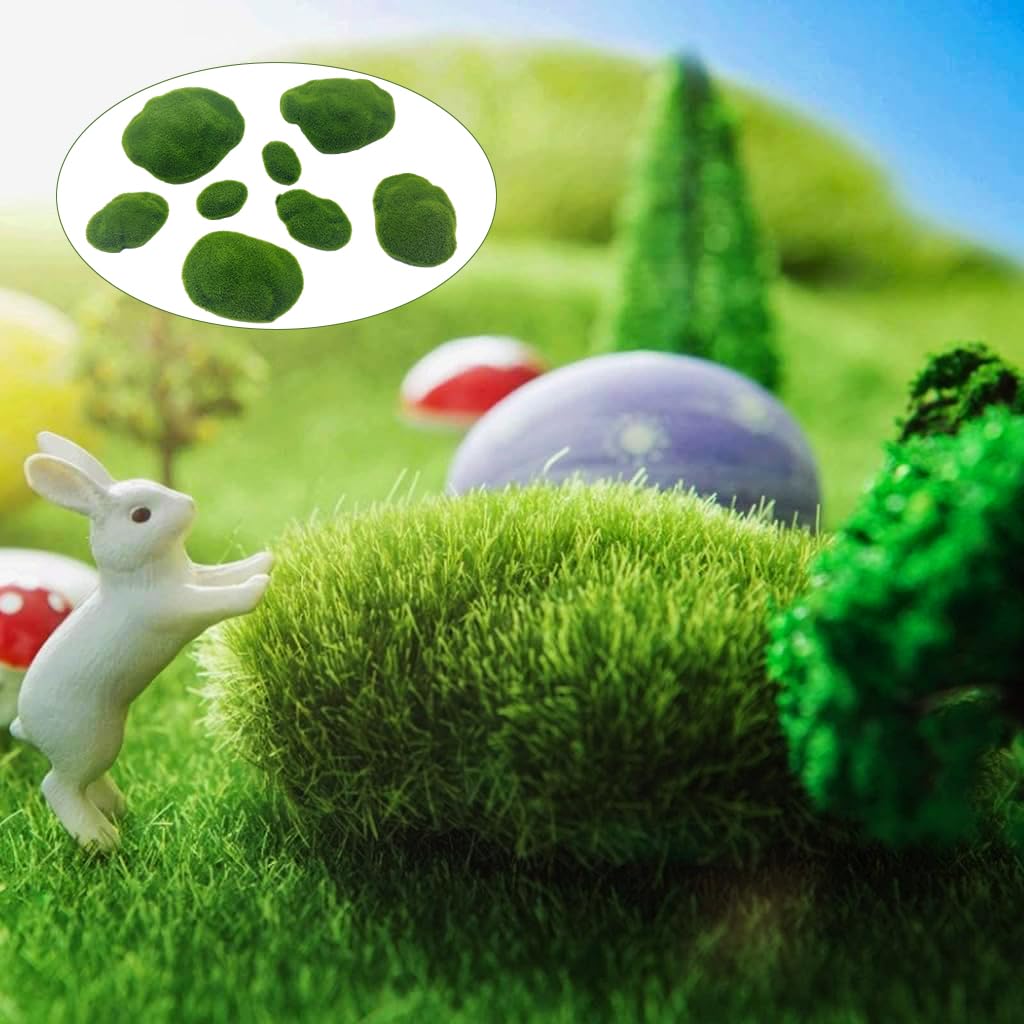 HASTHIP 24Pcs Miniature Fairy Garden Ornaments- 6 Sheets 6