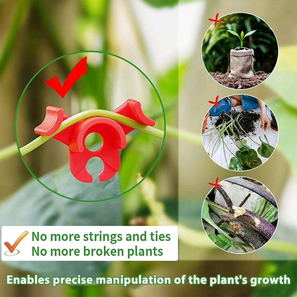 HASTHIP 30pcs Plant Branch Benders for Plant Stem Training, Plant Stem Training Clips for Plant Branch Control, Plant Bending Clips for Planting Pruning Height Shape