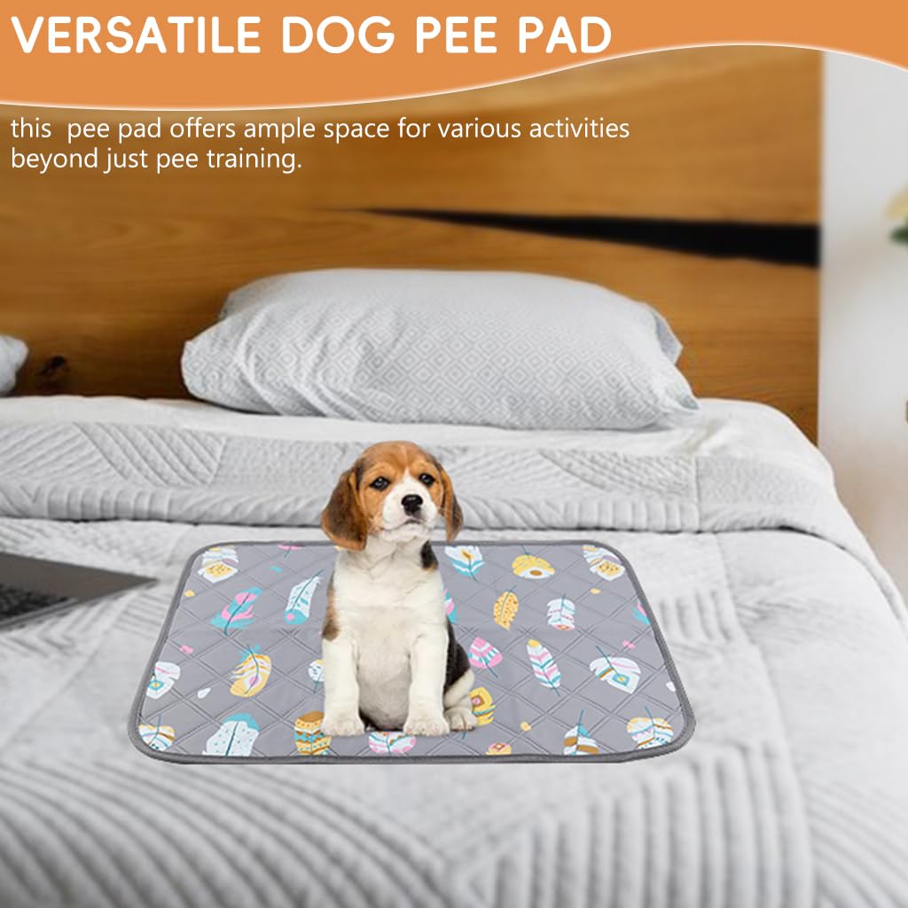 Qpets Dog Pee Pad Large Size Multi-layer Leak-Proof Dog Pee Pad Non-slip Puppy Training Pad, Bed Sheet for Pet, Washable & Reusable Pee Pads for Dogs (60x45CM)