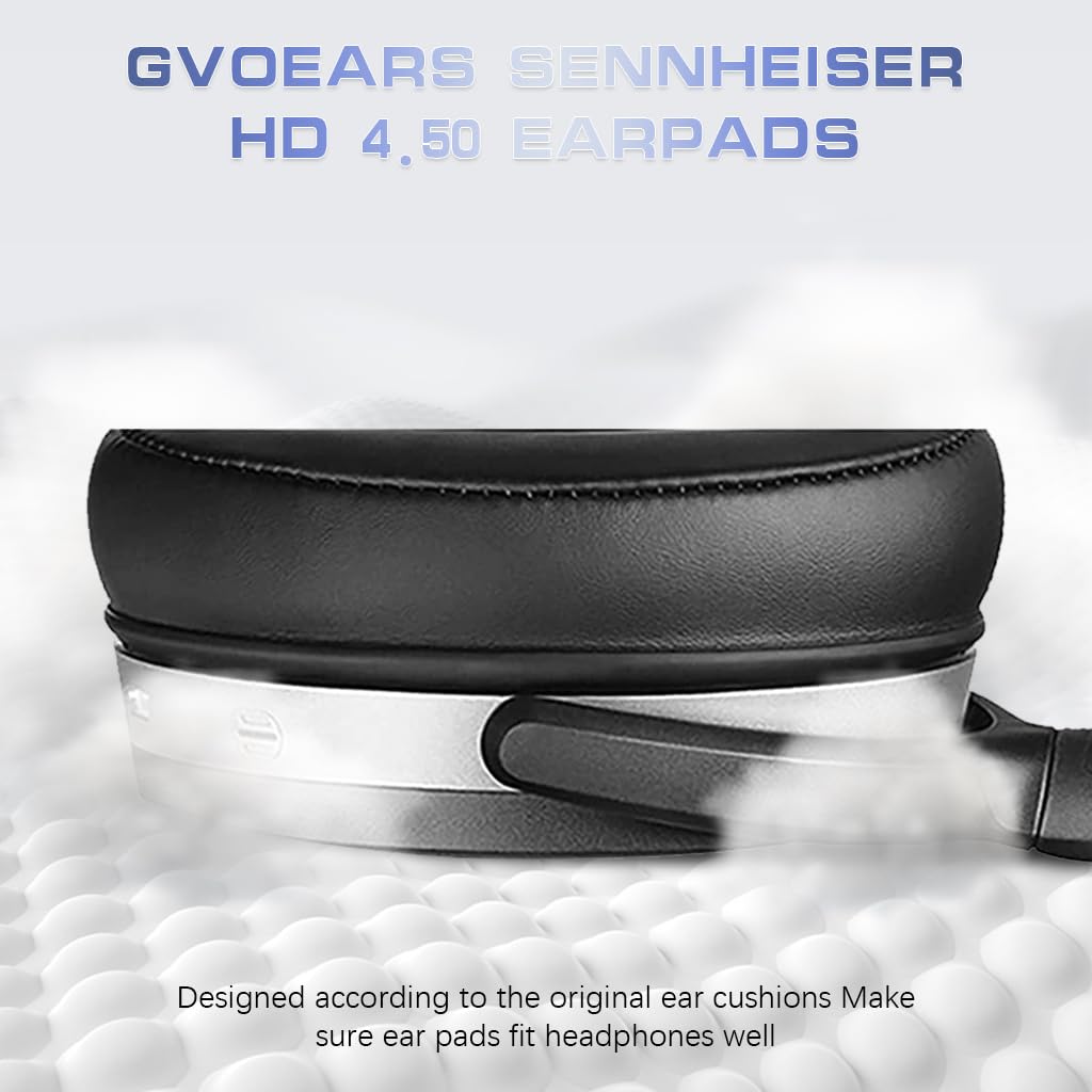 ZORBES 1 Pair Replacement Ear Pads Cushions for Sennheiser HD Series, Universal Earpad for Sennheiser HD4.50BT HD4.50BTNC HD 4.50SE HD4.40BT HD 400S HD Noise Reduction Ear Pads