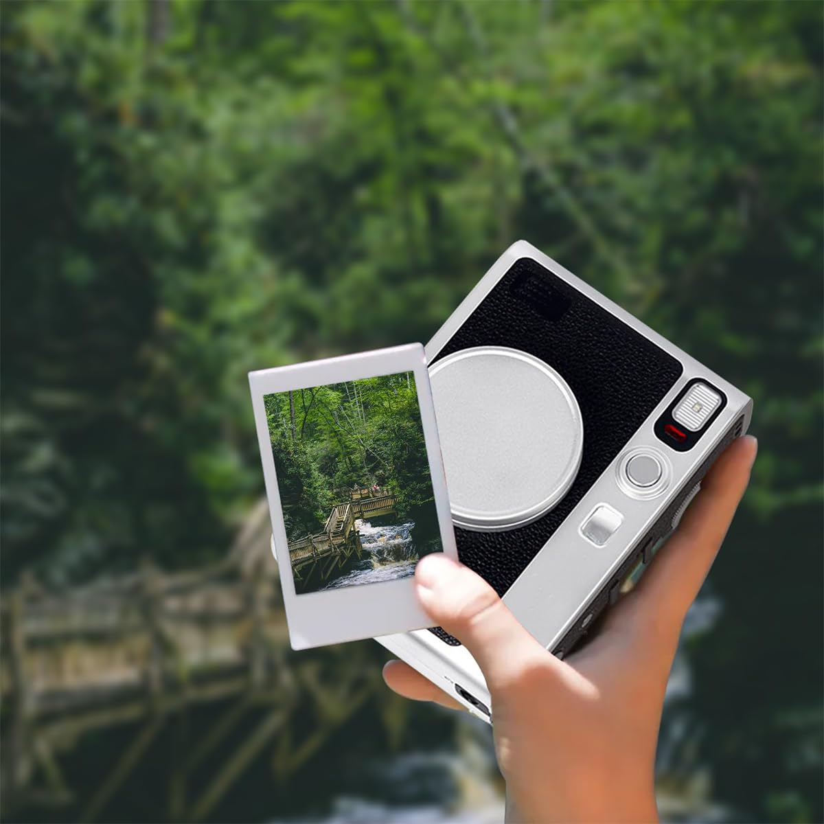 ZORBES Lens Cap for Fujifilm Instax Mini Evo Aviation Aluminum Alloy Lens Cap Microfiber Flannel Fabric Liner Protective Lens Cap for Fujifilm Instax Mini Evo