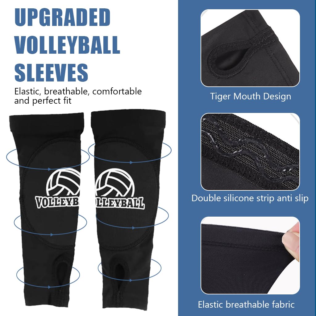 Proberos Forearm Sleeve Volleyball Gear Compression Arm Sleeve Moisture-wicking Arm Sleeves Wrist Support Arm Wrap Sleeve for Volleyball Training, Basketball Match
