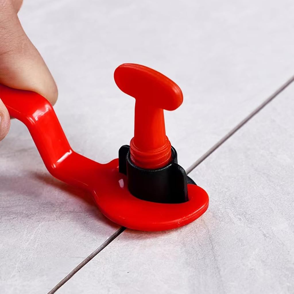 Serplex 75Pcs Tile Leveling System Kit Tile Leveling Asistance Clips Tools Tile Leveling System Clips Male Angle for Floor Wall Tile Leveler Spacers Locater Adjuster Laying Construction Tools
