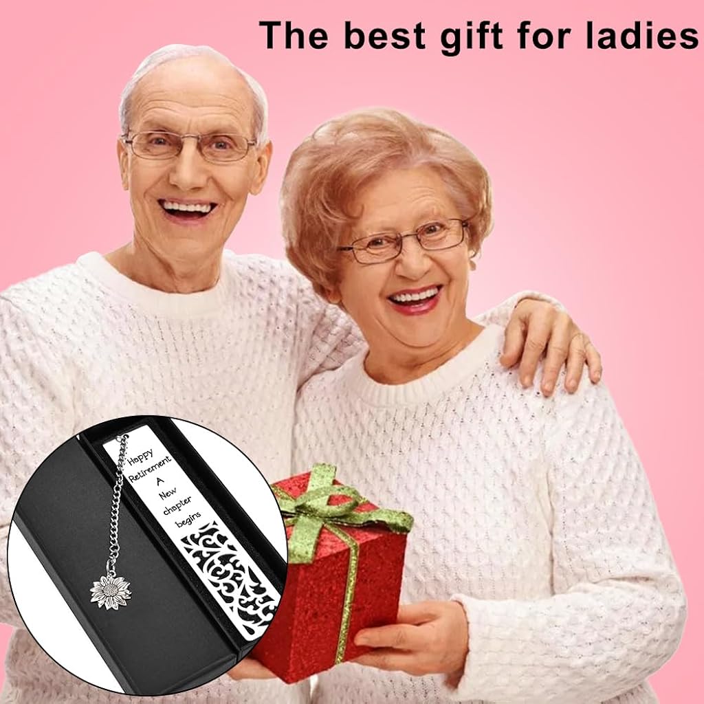 OFIFO® Elegant Retirement Bookmark Gift - Heartfelt Keepsake for Retiring Women, Teachers, Nurses & Colleagues, Thoughtful Farewell Present for Mentors
