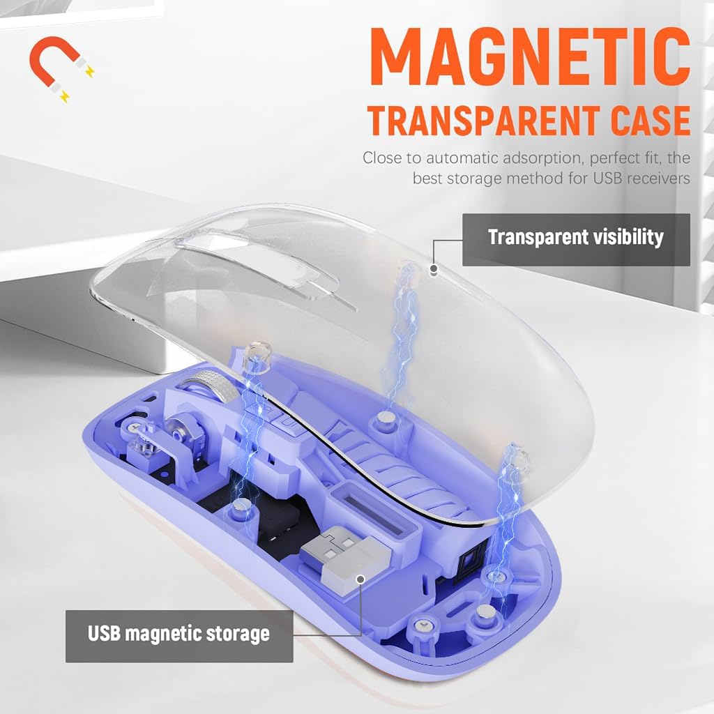 Verilux Transparent Wireless Mouse