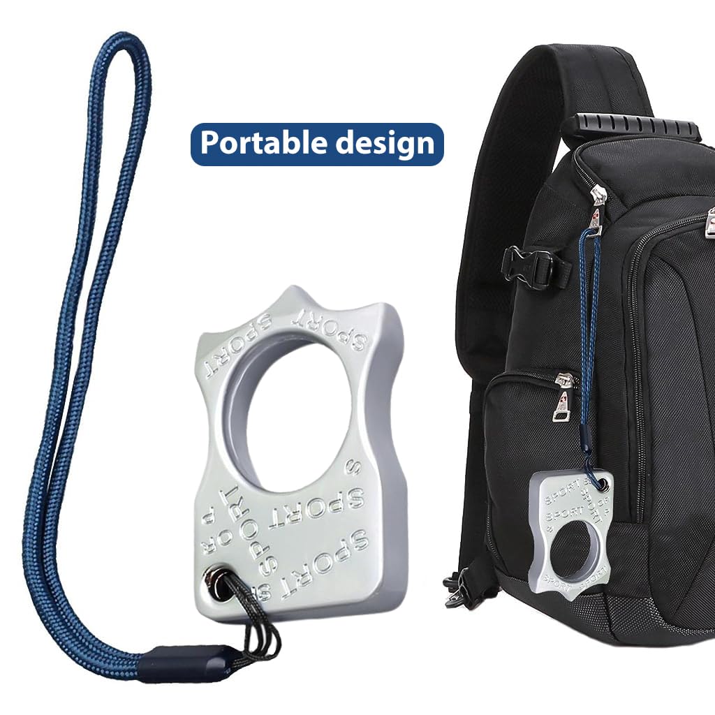 Optifit Silver Zinc Alloy Keychain with Lanyard Strap, Multifunctional Pendant Carabiner Clip for Men - Ideal for Keys & Outdoor Use, for Men - Durable & Stylish