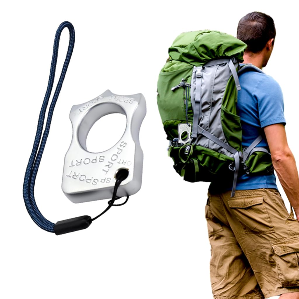 ZIBUYU Metal Keychain for Men, Pandent with Lanyard Hand Strap
