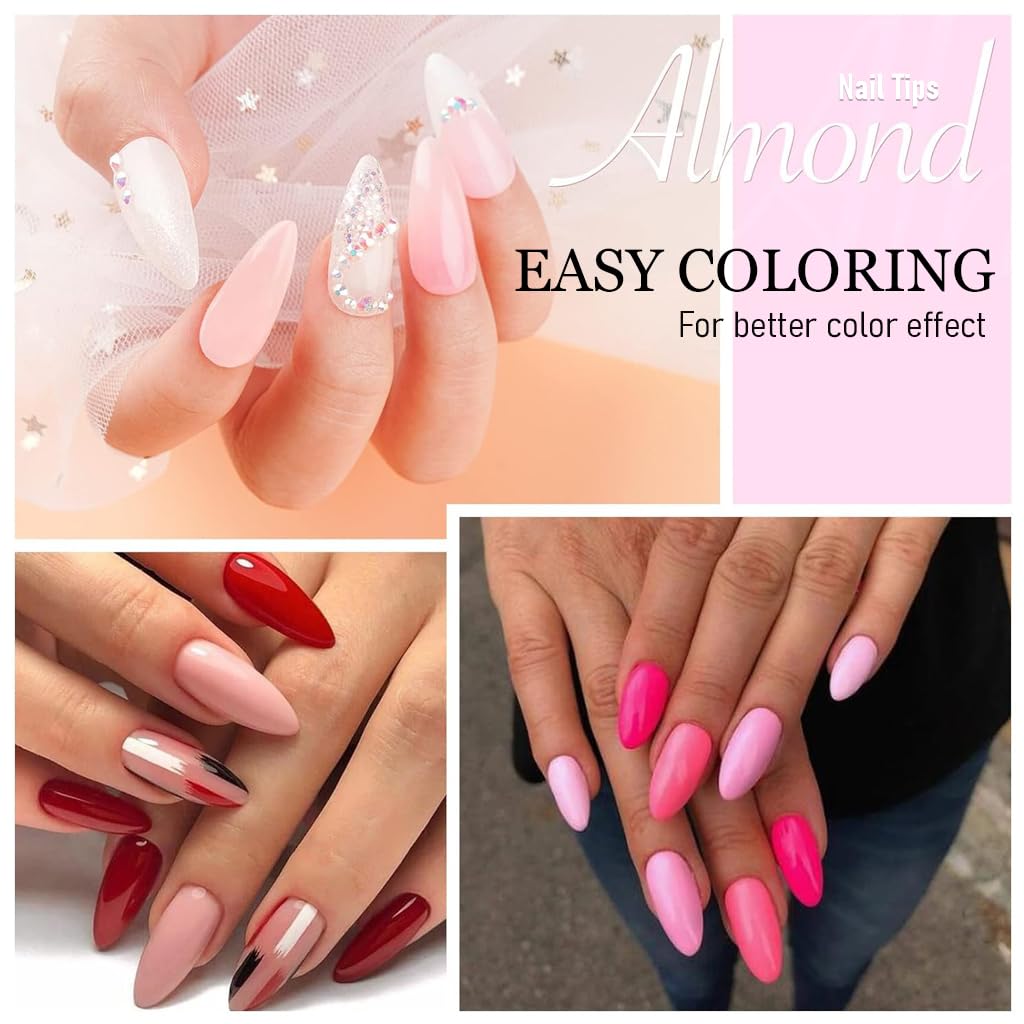 MAYCREATE 504Pcs Gel Nail Tips