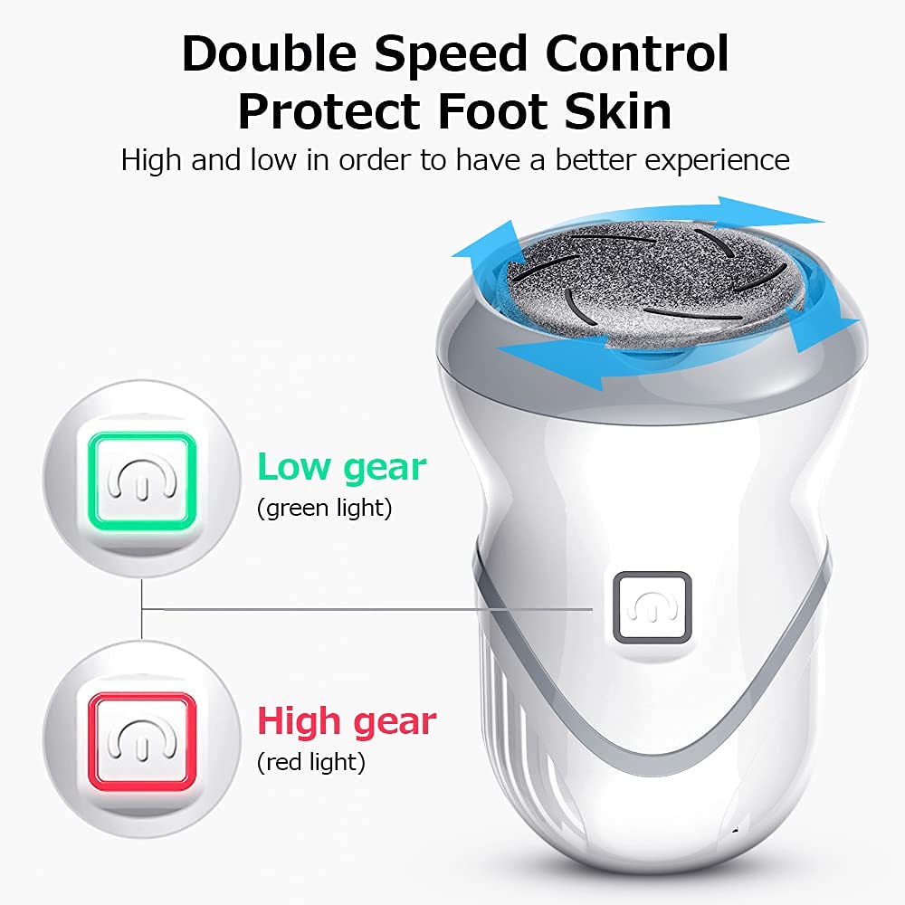 MAYCREATE Callous Remover Electric USB Rechargeable Foot Callus Remover Pedicure Dead Skin Remover Foot Scrubber for Women Dead Skin Foot Care Tool Cracked Heels Remover Tools