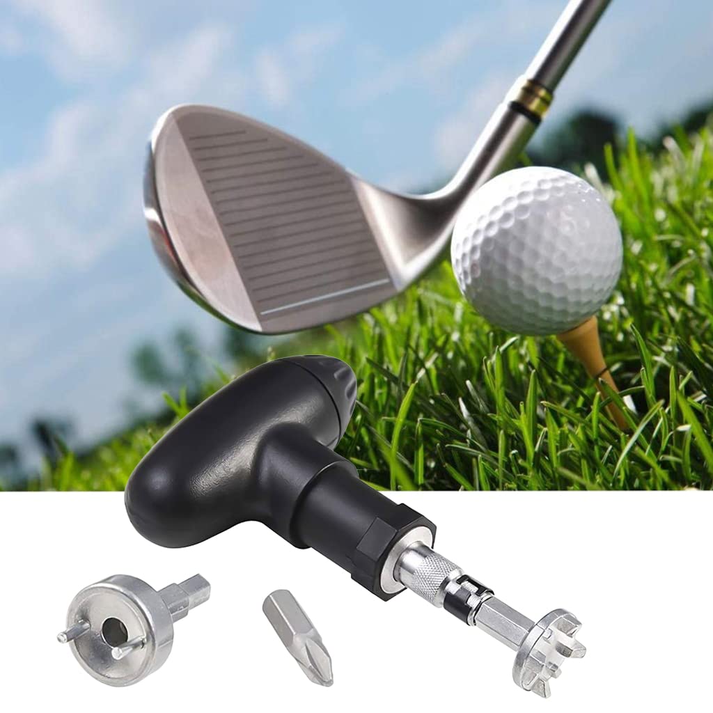 Proberos Golf Shoe Spike Pro Wrench Tool with 3 Bit, Portable Golf Shoes Spike Wrench Remove Replacement Tool Cleats Golf Tool