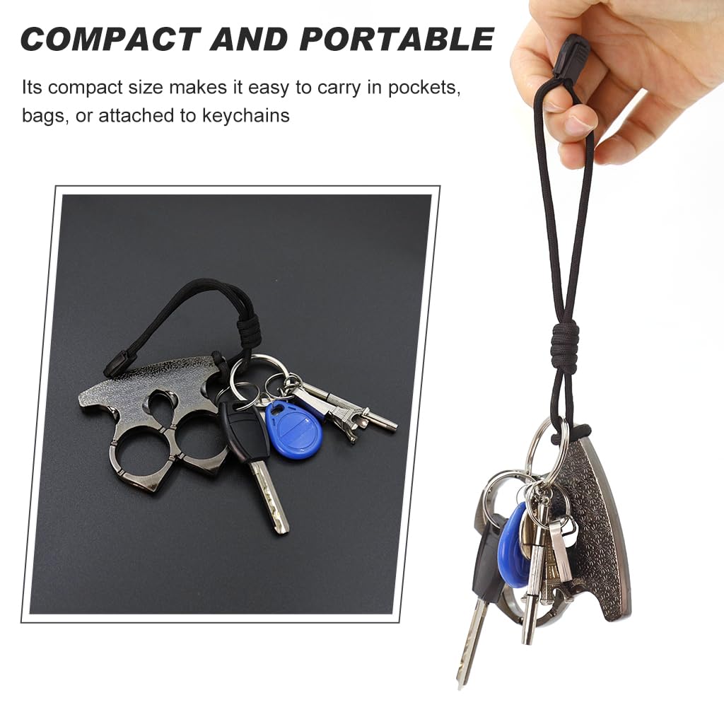 ZIBUYU Metal Keychain for Men, Pandent with Lanyard Hand Strap