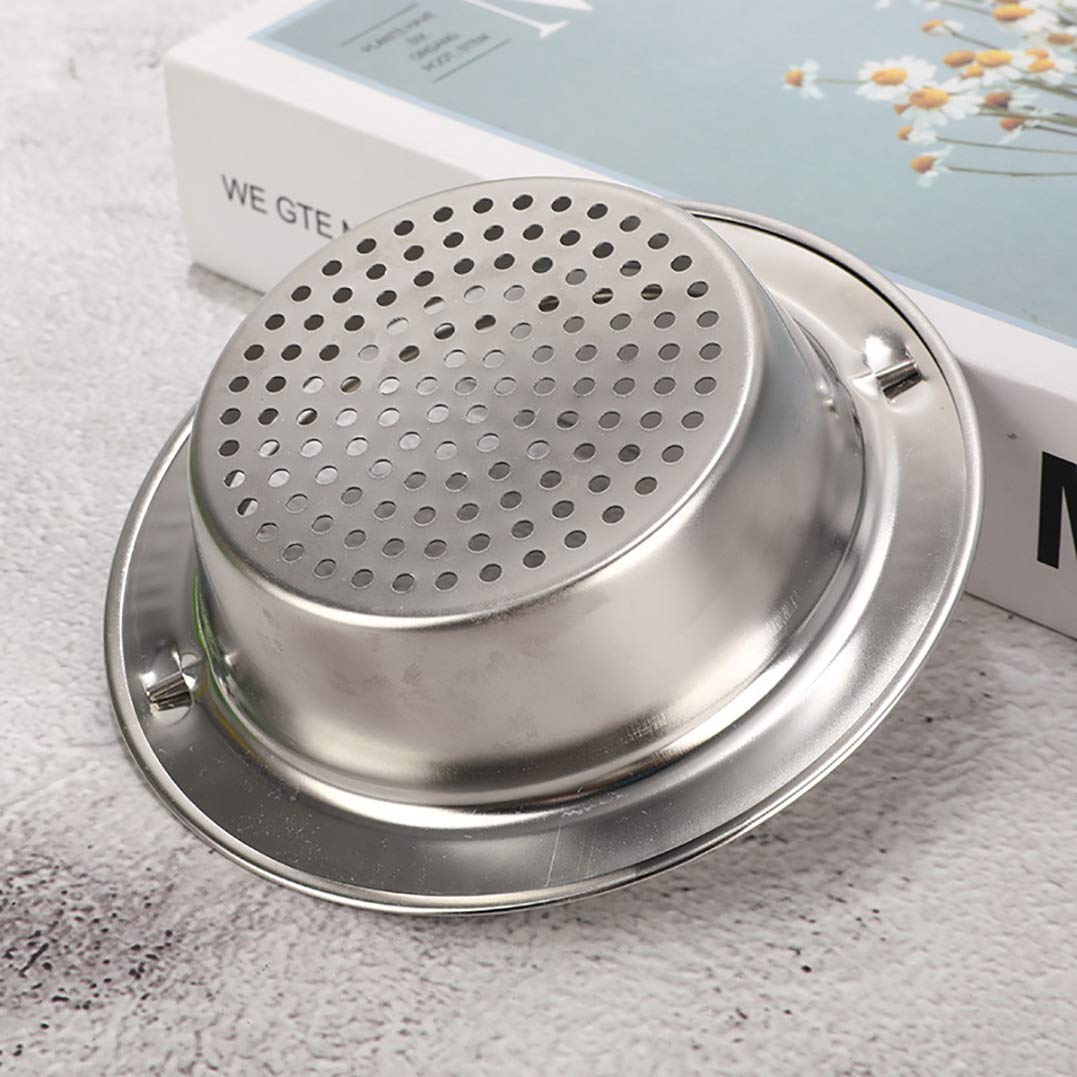 ZIBUYU® 2PC Sink Strainer Stainless Steel Waste Strainer for Kitchen Sink Drainer Net Strainer for Bathroom & Kitchen