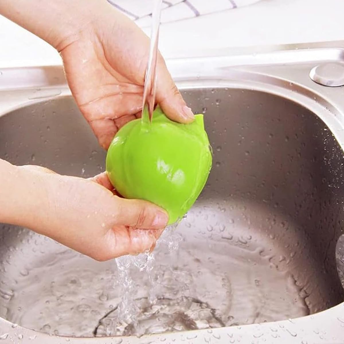 Supvox 3-PackGarlic Peerler, 2 in 1 Garlic Removal Tool Silicone Garlic Crusher Garlic Ginger Skin Peeling Pouch Kitchen Garlic Ginger Skin Removal Tool