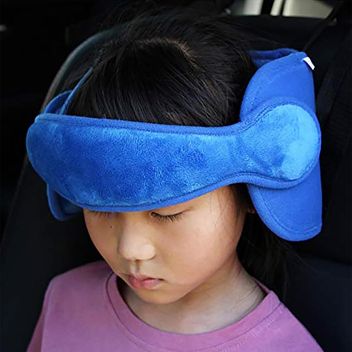 SNOWIE SOFT Kids Head Support Band for Car Seat, Car Seat Head Support for Fix Baby's Head Neck, Relief Headrest on Car Safety Seat with Quick Release Buckle Child Seat Head Support for Kids 3-8