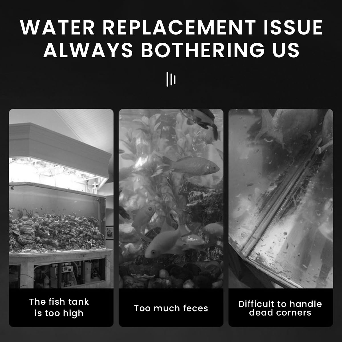 Qpets 3M Manual Fish Tank Cleaner, Fish Tank Siphon and Gravel Cleaner A Hand Syphon Pump to Drain Aquarium Cleaning Tool Gravel Cleaner Aquarium Siphon Pipe
