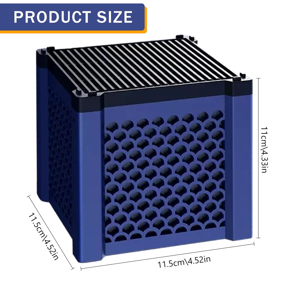 Qpets Aquarium Water Filter Cube Honeycomb Charcoal Base Filtration Block Non-electric Aquarium Water Filter Cube Underwater Fish Tank Filtration Cube for Deodor, Water Filtration (11.5*11*11.5CM)