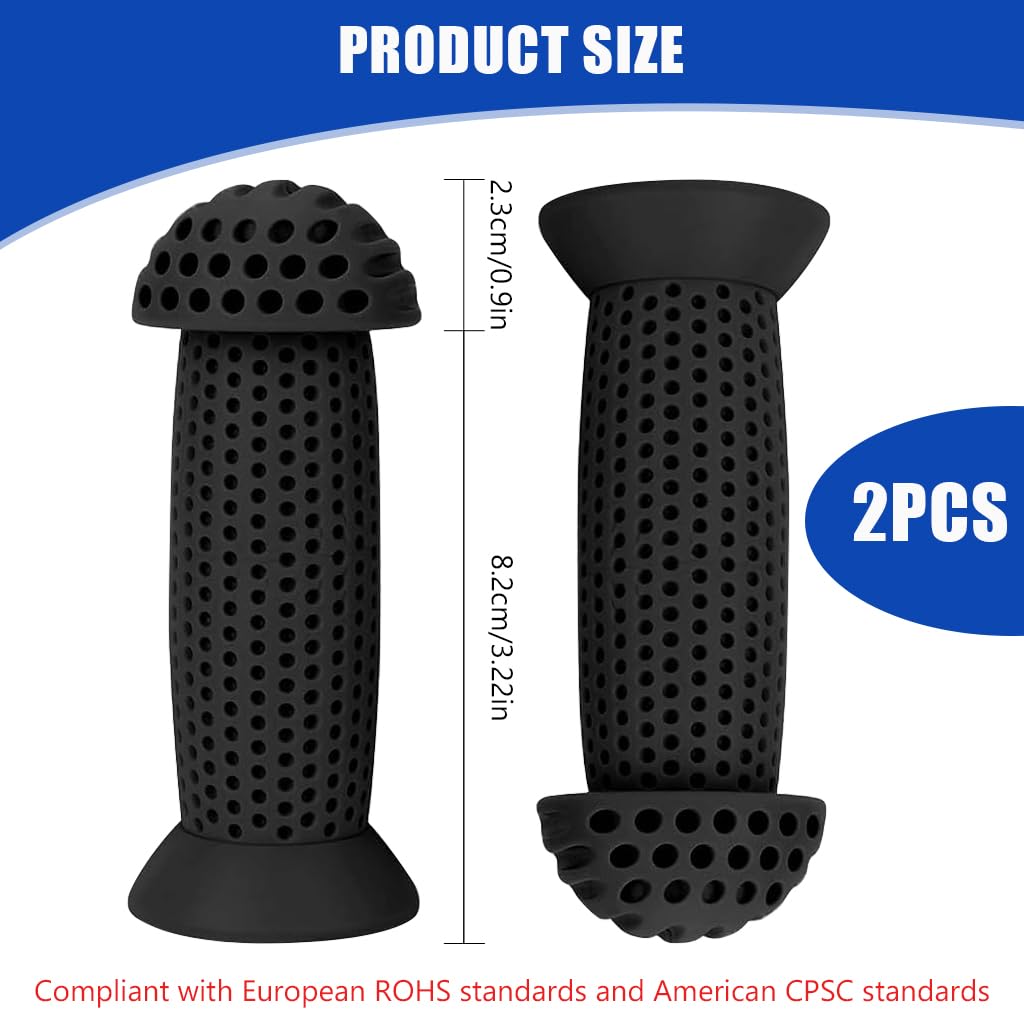 Proberos Kids Bike Handle Grip 3.9 inches Soft Silicone Grip Sleeve Cover Porous Silicone Anti-slip Grip Universal Children's Bicycle Grips for Scooter, Tricycle, Children's Balance Bike