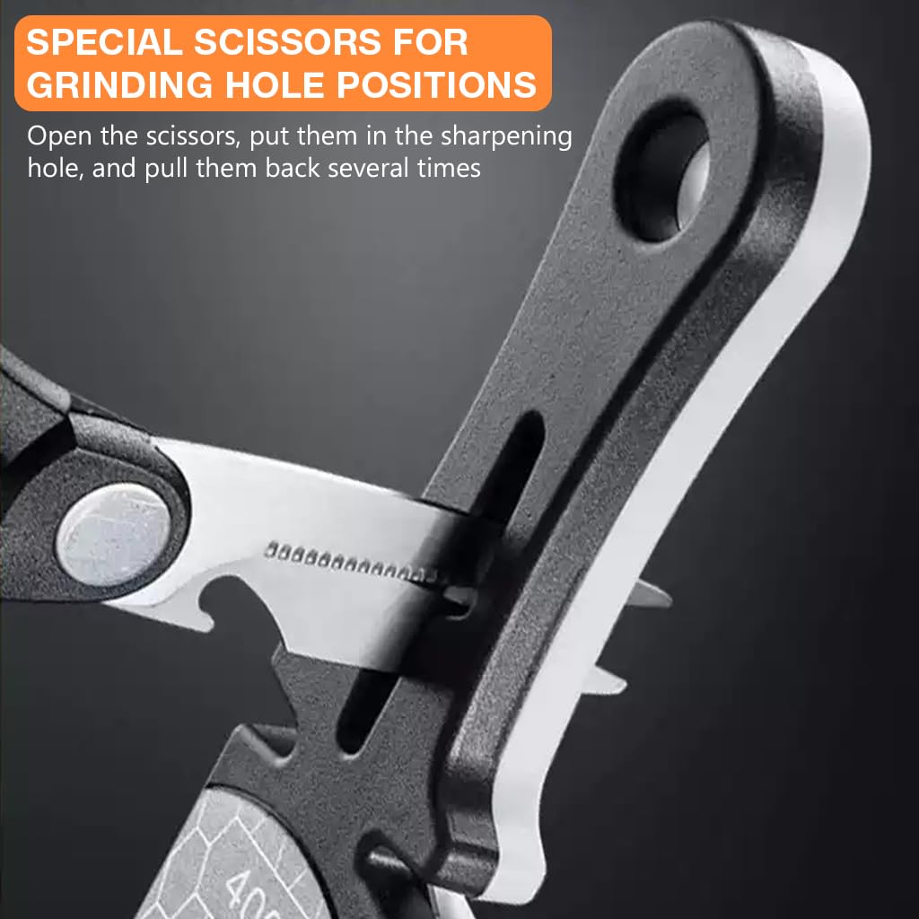 HASTHIP Diamond Sharpening Plate Double-Sided 400/1000 Grit Diamond Sharpener Kitchen Scissors Sharpener Polishing Ceramic Sharpener Honing Sharpener Kitchen Sharpener for Chef Cutters, Scissors