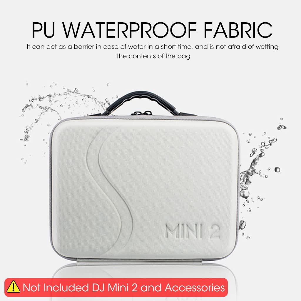 ZORBES Carrying Case for DJI Mini 2, Portable Compact Storage Bag Hard Case Set with Strap Storage Travel Case Compatible with DJI Mini 2 Pro and Drone Controller, Case Only Not Include DJI Product
