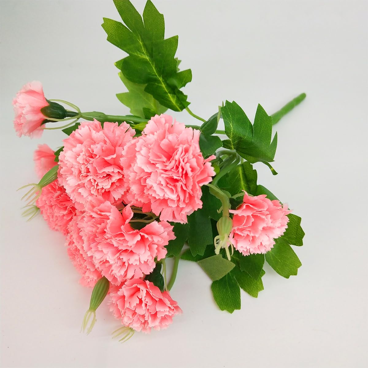 HASTHIP Artificial Decorative Carnation Flower Bunches, Simulation Carnation Flower for Home Decor, Room Decorations, Living Room Table, Diwali Decoration Plants Festival Decoration