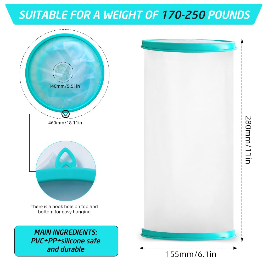 HANNEA Waterproof Arm Cover Shower Cover for Elbow 11 inches Transparent Waterproof Cover Sleeve for Wounds Reusable Arm Cover for Shower
