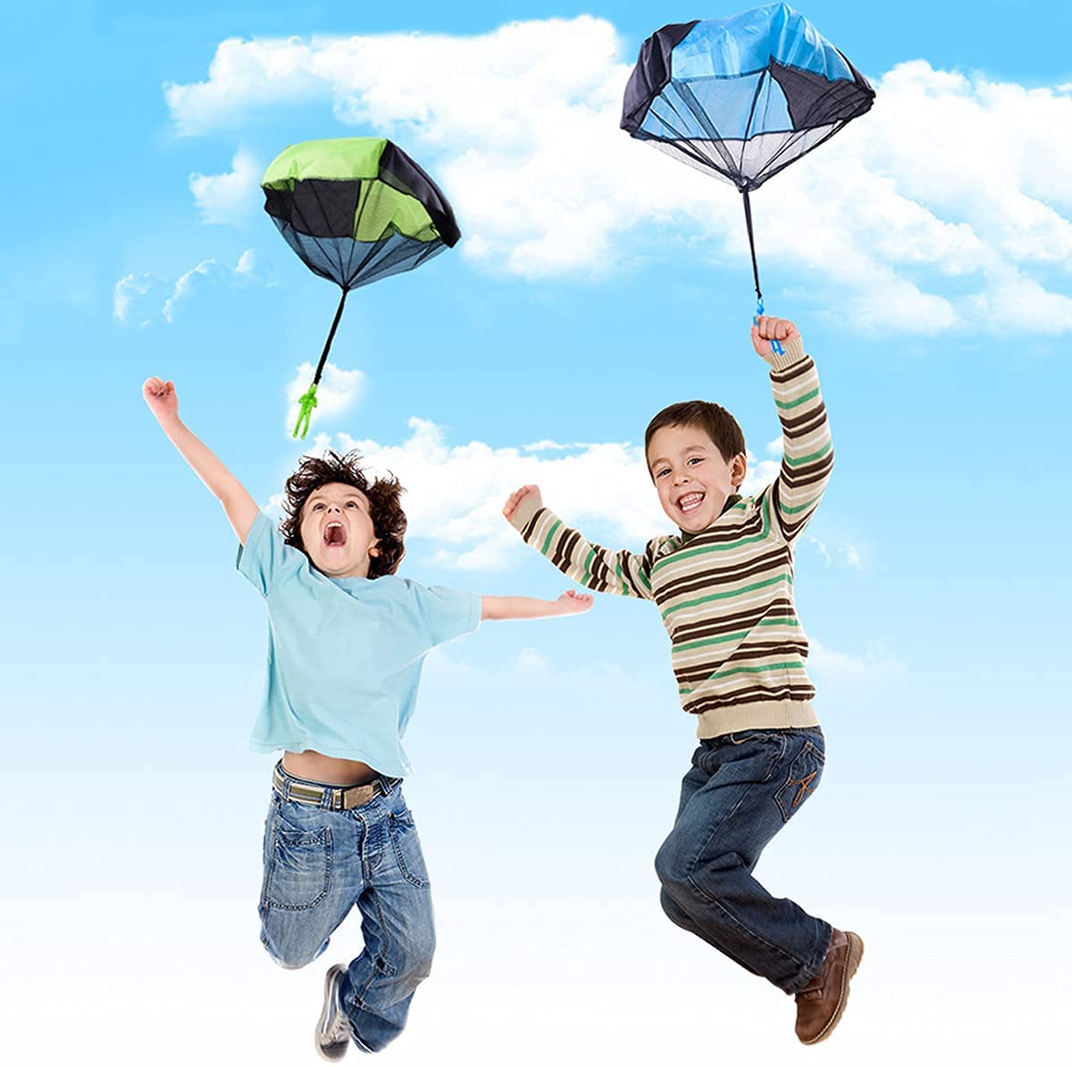 PATPAT Children's Thumb Ejection Flying Kite, Safe Slingshot Kite, Stringless Beach Kite Easy to Fly Free Toy for Kids, Toy for Kids 3-10 Years Old,Funny Outdoor Sports Toys -Blue (Multicolor)