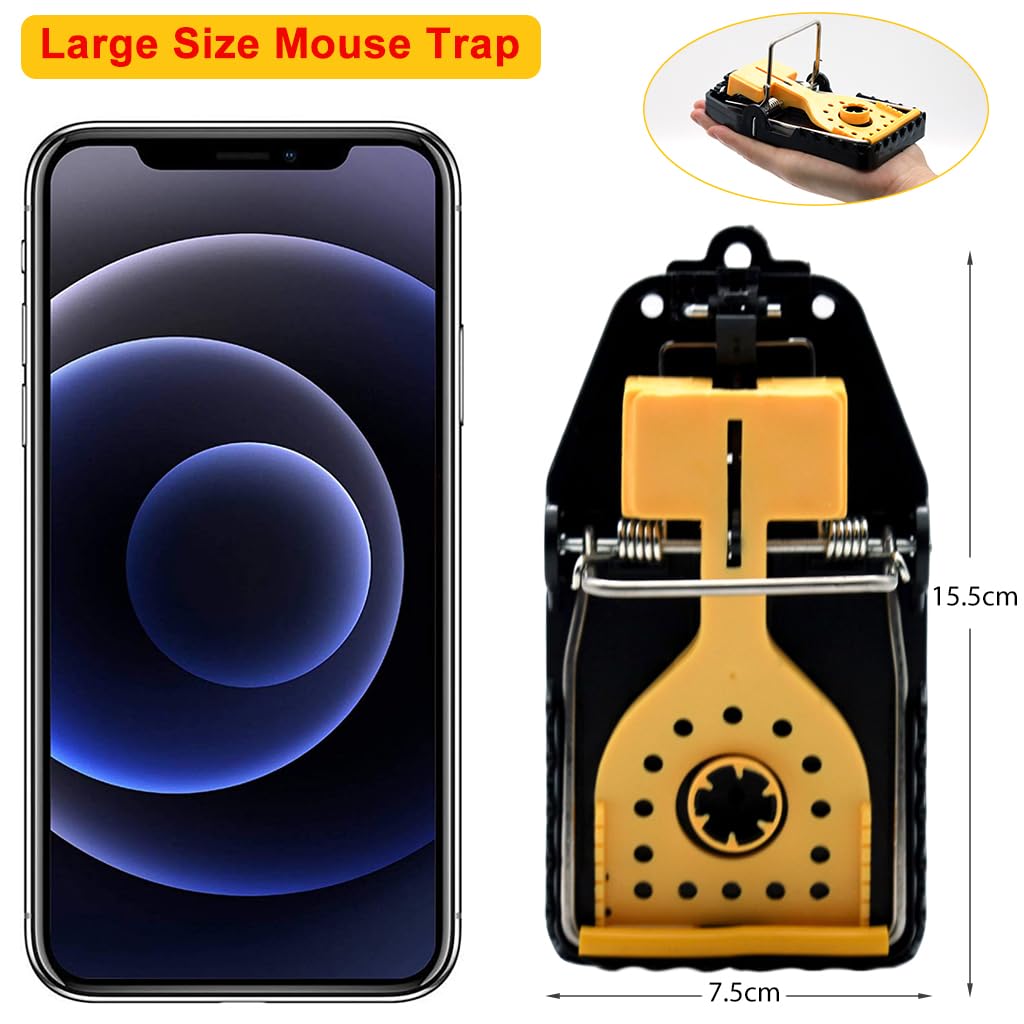 Optifit 2Pcs Rat Traps for House Garden Patio, Reusable Mouse Traps for Mice, Rats, Chipmunks, Squirrels, Hamsters and Other Rodents, Quickly Slam Rat Killer for Indoor and Outdoor