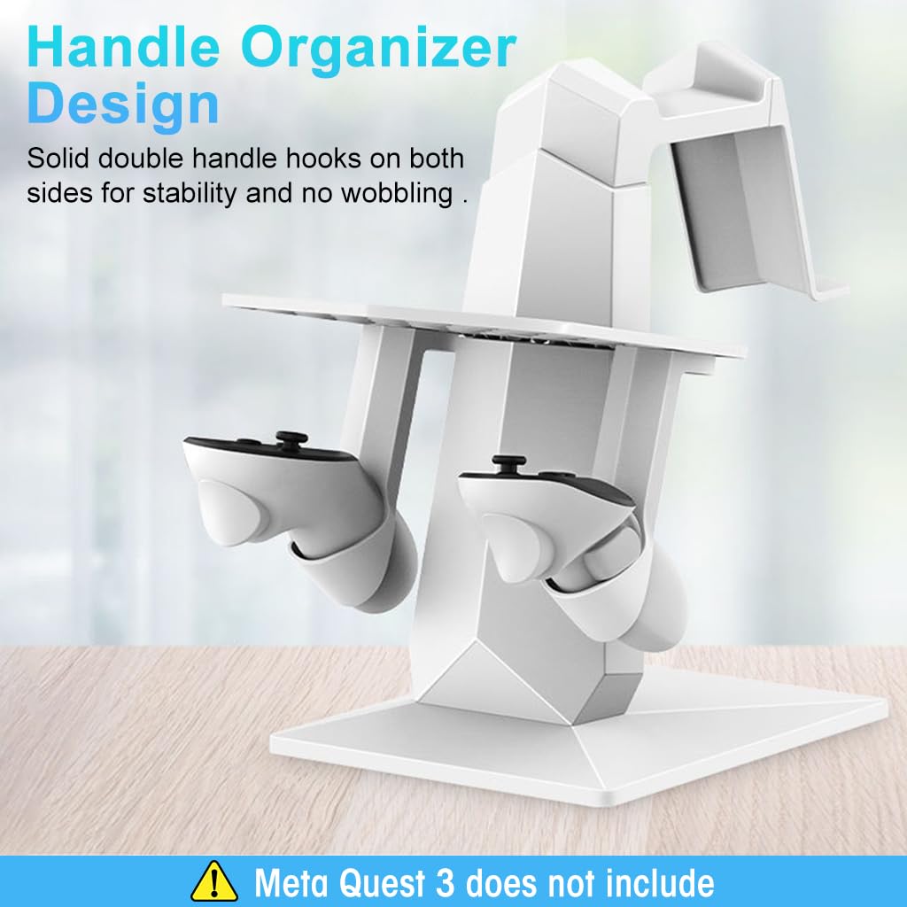 ZORBES VR Display Stand for Meta Quest 3, VR Glasses Storage Stand Non-Slip Desktop Holder for VR Headset & Controller Stand for Meta Quest 3 VR Accessories Use